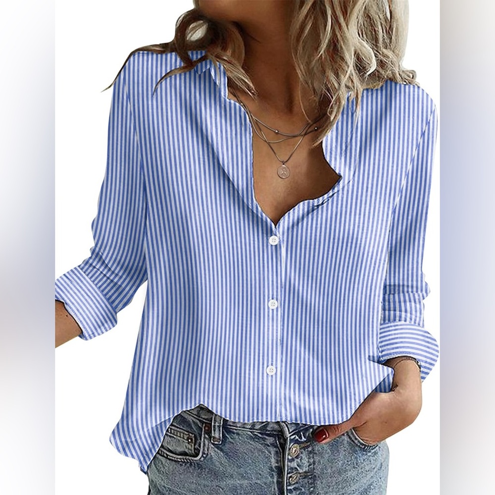 Woman’s oversized dress shirt for layering